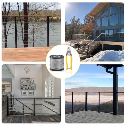 ドウシュウ同舟 被覆ワイヤー 直径2.0mm 長さ100M ビニール被覆 ワイヤーロープカッターをおまけ ステンレスワイヤー 物干しロープ wi |  | 06