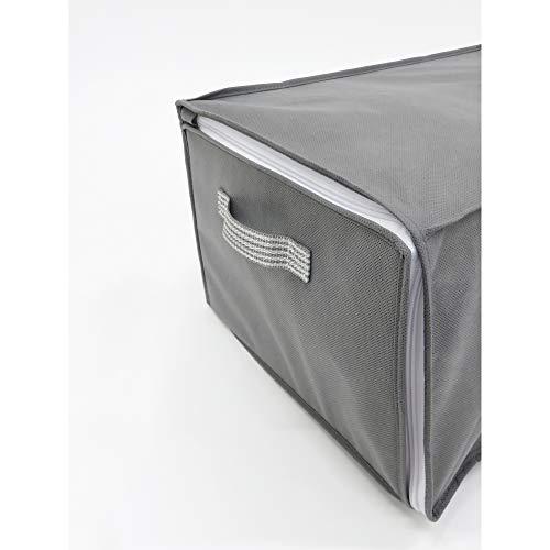 東和産業 衣類収納袋 出し入れ簡単 がばっと収納袋2 グレー Mサイズ 約48×32×24cm 84415 |  | 02