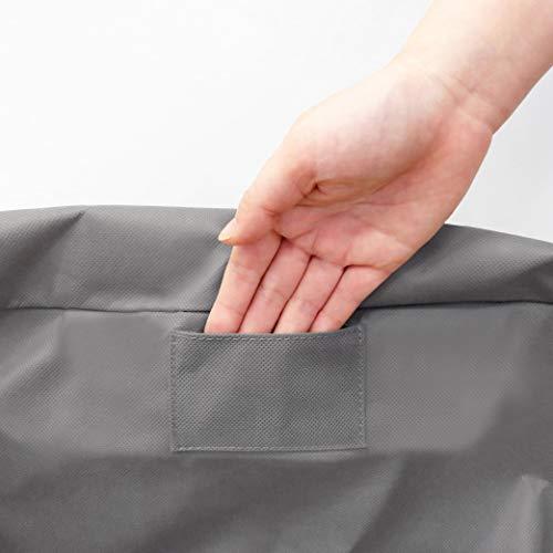 東和産業 衣類収納袋 出し入れ簡単 がばっと収納袋2 グレー Mサイズ 約48×32×24cm 84415 |  | 08