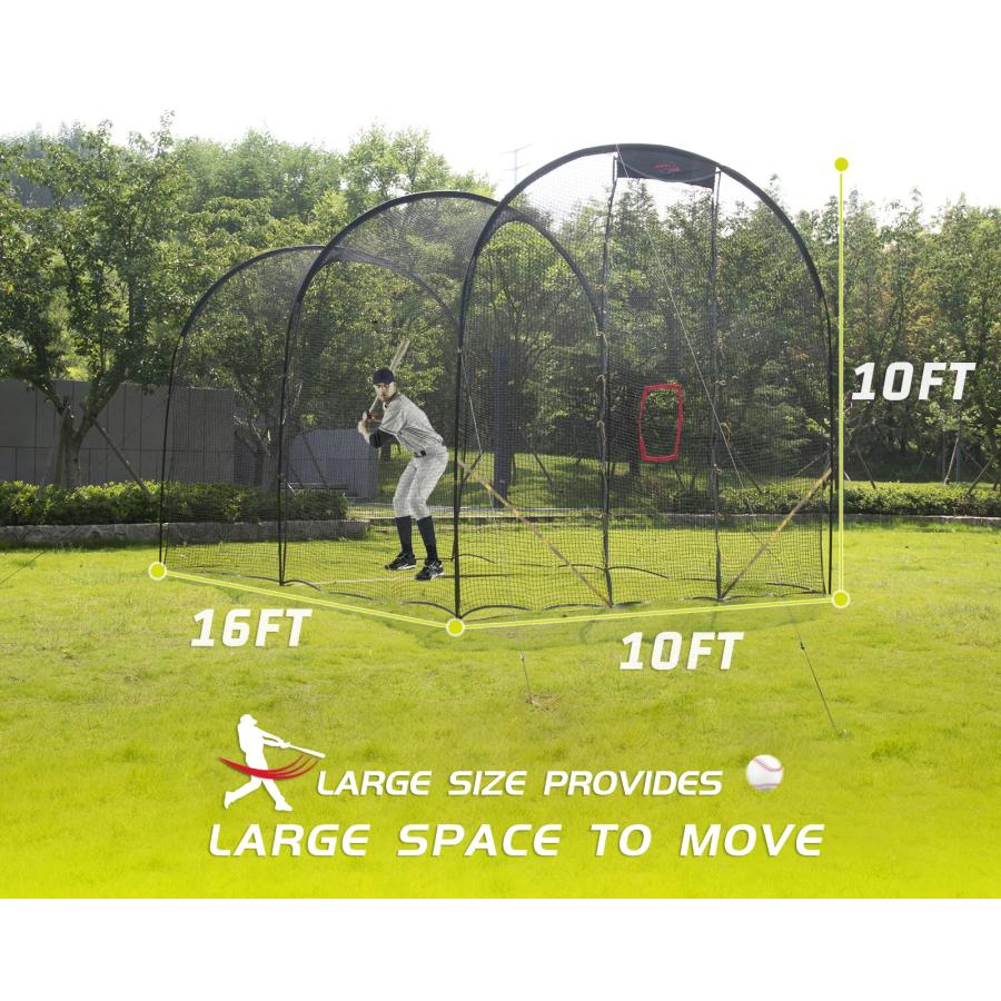 Kapler バッティングゲージ 5x3x3m 野球バッティングゲージ 硬式/軟式