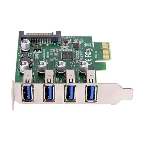 JSER ロープロファイル4ポートPCI-E-USB3.0 HUB PCIExpress拡張カードアダプター5Gbpsマザーボード用U3-038 |  | 07