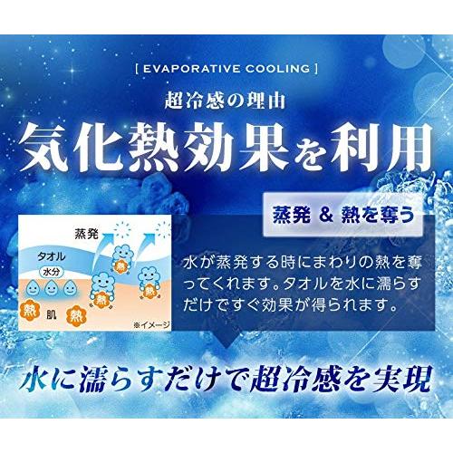 アイメディア 冷感タオル 冷却タオル ひんやりタオル クールタオル スポーツタオル 熱中症対策 猛暑対策 吸水速乾 UVカット ブルー 30x1 |  | 05