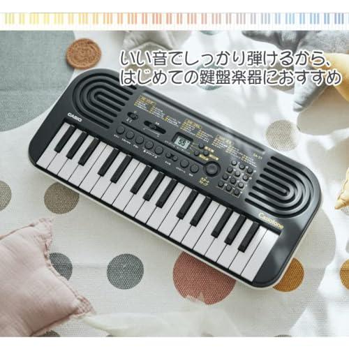 Casiotone（カシオトーン）ミニキーボード SA-51ブラック×ライトグレー ＆アダプター＆クロス 3点セット |  | 03