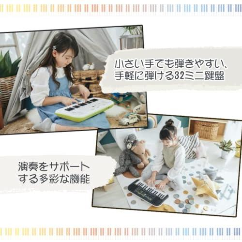 Casiotone（カシオトーン）ミニキーボード SA-51ブラック×ライトグレー ＆アダプター＆クロス 3点セット |  | 04