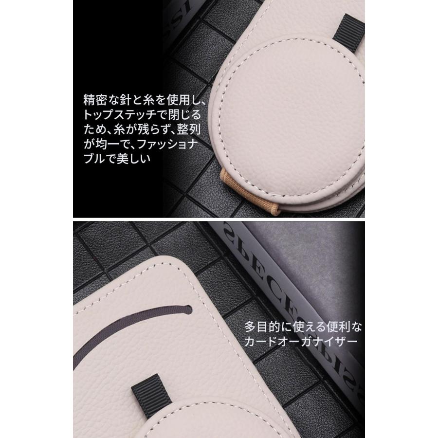 サングラスホルダー 車 車用収納 サングラスクリップ 車載メガネクリップ 眼鏡を守ります カード収納クリップ レザー調 取り付け簡単 ブラック |  | 05