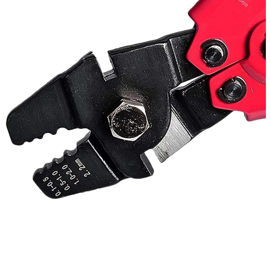 MOCOYEE 圧着ペンチ ワイヤークランプカッター アルミスリーブ かしめ工具 φ0.1mm-φ2.2mm ワイヤーロープアルミスリーブ1.5 |  | 06