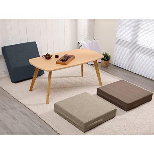 Shinnwa 座布団 クッション 大きい スクエア 座布団 50x50cm 厚み10cm 座ぶとん クッション 分厚い フロアクッション チェ |  | 01
