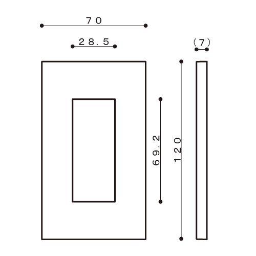 JIMBONKシリーズ配線器具　NKシリーズプレート　1連用３口プレート　NKP-3UFPW 品 |  | 01