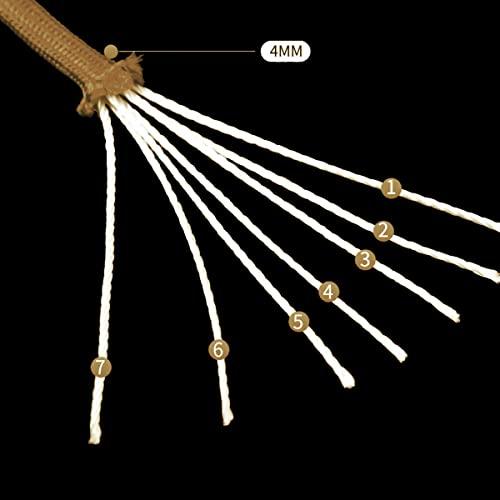 HERCULES パラコード ガイロープ キャンプロープ テントロープ アウトドア 用 耐荷重250kg 7芯 カーキ 15m |  | 02