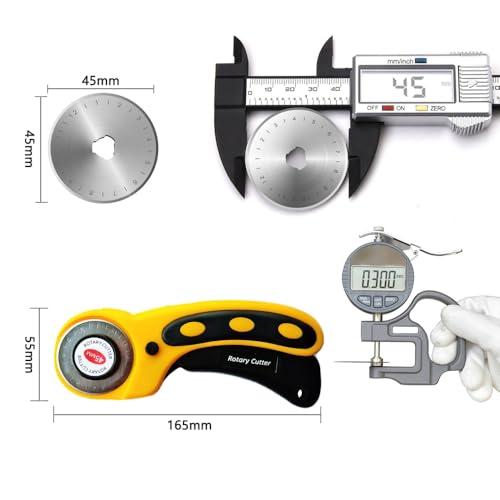 KIMLONTONロータリーカッター回転式カッター L型 45mm 布切断カッター 円切りカッター 布・紙 ・ゴムシート・ フイルムカッター 手 |  | 01