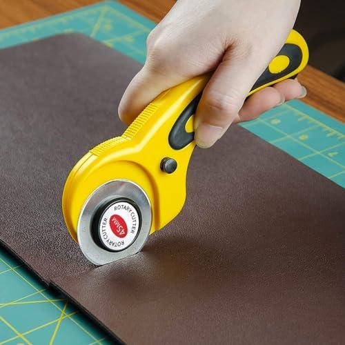 KIMLONTONロータリーカッター回転式カッター L型 45mm 布切断カッター 円切りカッター 布・紙 ・ゴムシート・ フイルムカッター 手 |  | 02