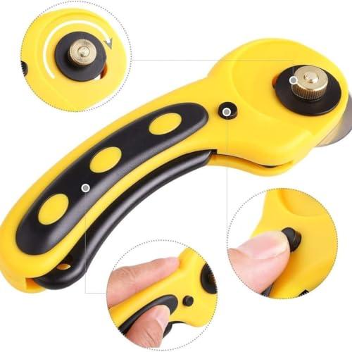 KIMLONTONロータリーカッター回転式カッター L型 45mm 布切断カッター 円切りカッター 布・紙 ・ゴムシート・ フイルムカッター 手 |  | 05