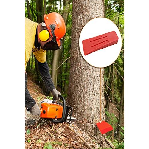 YFFSFDC 伐採用 林業用 伐採 くさび クサビ 楔 伐倒 薪割り用 クサビ くさび チェーンソーアクセサリー3個セット*レッド |  | 04