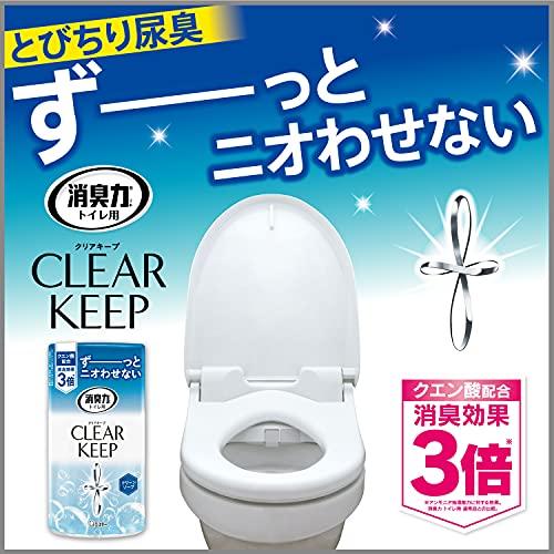 消臭力 トイレ クリアキープ 限定 ラベルレス トイレ用 置き型 無香料 400mL×3個 トイレの消臭力 クエン酸配合 消臭剤 消臭 芳香剤 |  | 02