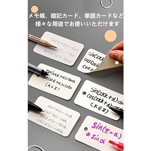 単語帳 単語カード 暗記カード 大きめ リング 英語 中学 学習帳 テスト  