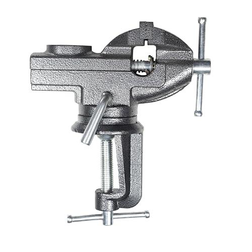 STEELMIGHT 360度回転式卓上万力 口幅50mm 最大開口65mm 鋳鉄製 重さ約1.6kg DIY 作業現場向け |  | 06