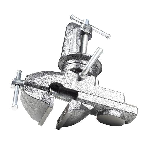 STEELMIGHT 360度回転式卓上万力 口幅50mm 最大開口65mm 鋳鉄製 重さ約1.6kg DIY 作業現場向け |  | 07