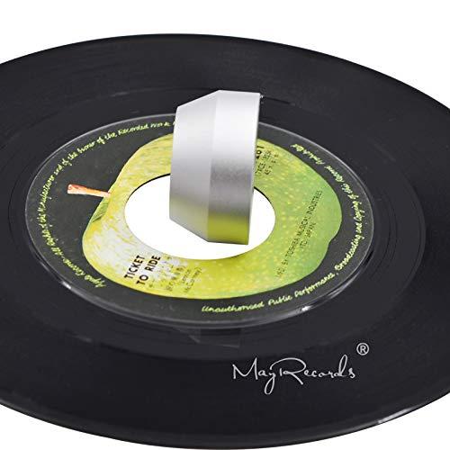 MayRecords 7インチEPレコード用アダプター アクセサリー 45回転 51g 銀 |  | 05