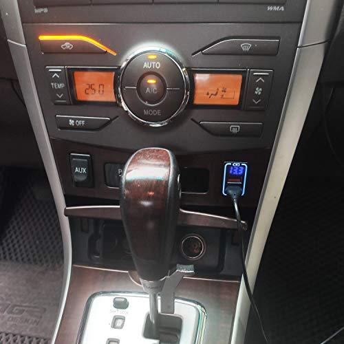 CHELINK カーチャージャー 車載QC3.0 デュアル USBポート 急速充電USB スマホ充電 表示電圧 TOYOTA 車系用充電器トヨタ |  | 01