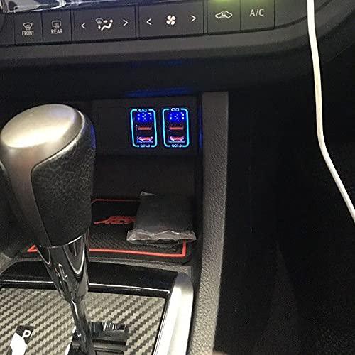 CHELINK カーチャージャー 車載QC3.0 デュアル USBポート 急速充電USB スマホ充電 表示電圧 TOYOTA 車系用充電器トヨタ |  | 03