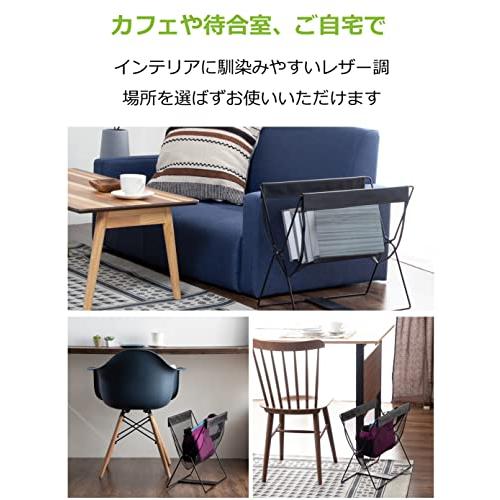 ストリックスデザイン 荷物置き レザー調 折り畳み メッシュバッグ ブラック ハンモック型 折りたためてコンパクトに収納できる カバン置き SB |  | 05