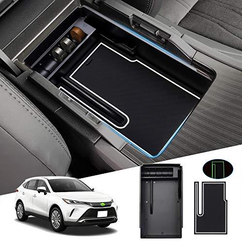 Auto Spec トヨタ ハリアー 80系 内蔵型コンソールボックス Harrier R2.06〜現行 MXUA8# AXUH8# 2ポートUSB充電付き 車内収納ボックス 3Dトレイ 小物入れ 車種専用設計 内装 パーツ 滑り止め ラ Auto Spec トヨタ ハリアー 80系 内蔵型コンソールボックス Harrier