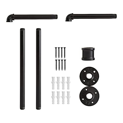 IBUYKE ハンガーラック アイアン 工業用パイプ衣類ラック 幅87cm たっぷり収納 アンティーク調 壁取り付け式 省スペース DIY 多目的 |  | 06