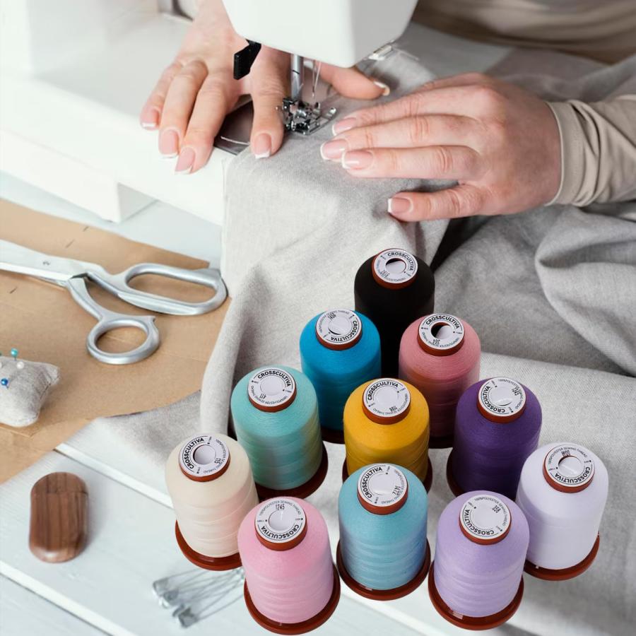 ミシン糸 25色 セット 60番 スパン糸 ミシン糸 1005m巻x25個 ポリエステル糸 普通地用 家庭用 スパン |  | 03