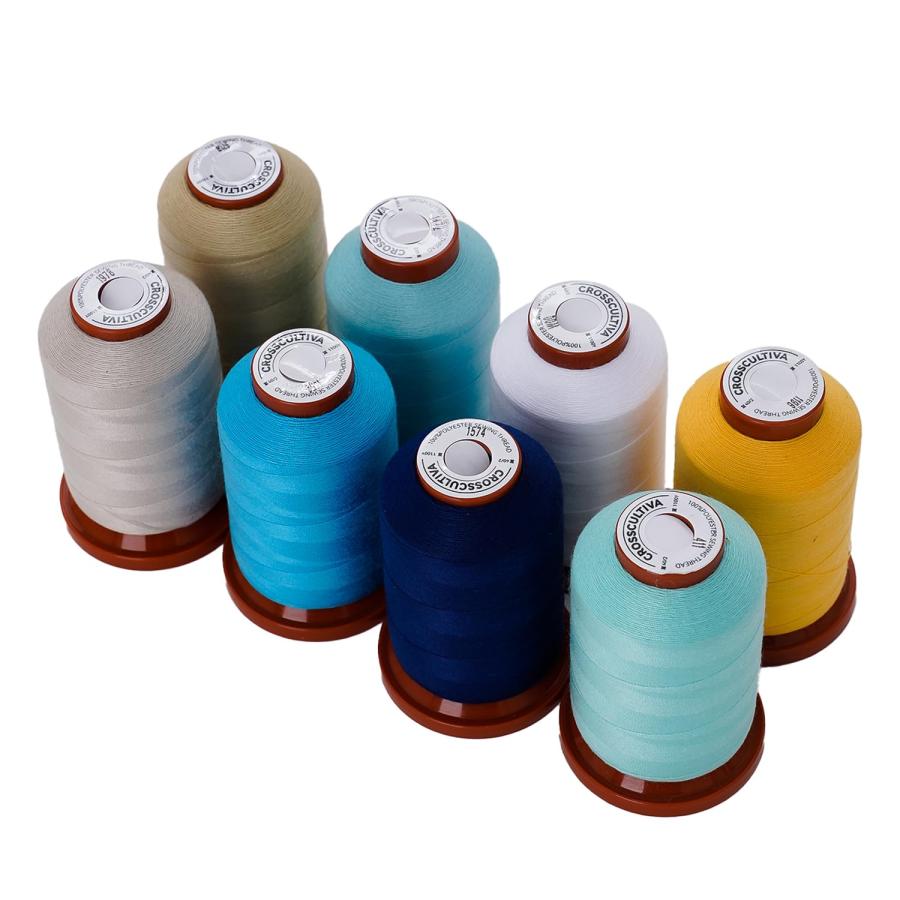 ミシン糸 25色 セット 60番 スパン糸 ミシン糸 1005m巻x25個 ポリエステル糸 普通地用 家庭用 スパン |  | 06
