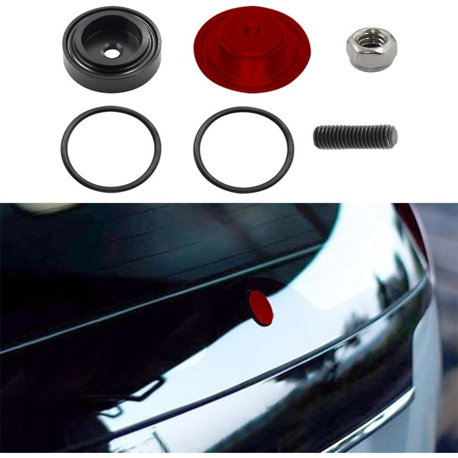 汎用全車種適合 車リアワイパーレスキット ワイパーキャップ 穴埋め キャップ 40mm ブラック 赤 |  | 02