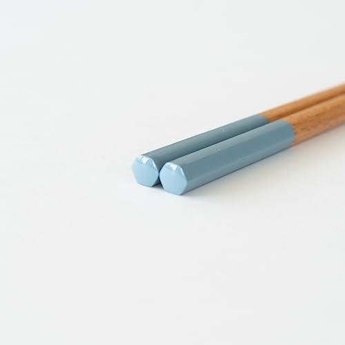 サニーライフデザイン 箸 子供 食洗器対応 抗菌仕上げ 天然木 六角形 16.5cm 5〜6才頃 セレクト ブルーグレー 青 日本製 26380 |  | 03