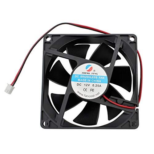 Kaito Denshi海渡電子 DCファン ケースファン 12V 冷却 送風 80mm×80mm×25mm 3000RPM | 