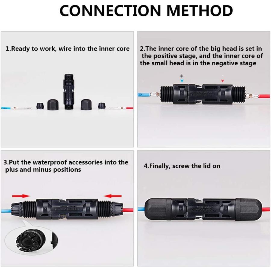 JUTOSU ソーラーパネルケーブルコネクタ MC4コネクター オス・メス ソーラーパネル 接続ケーブル用 IP67防水 高負荷 高耐熱 MC- |  | 07