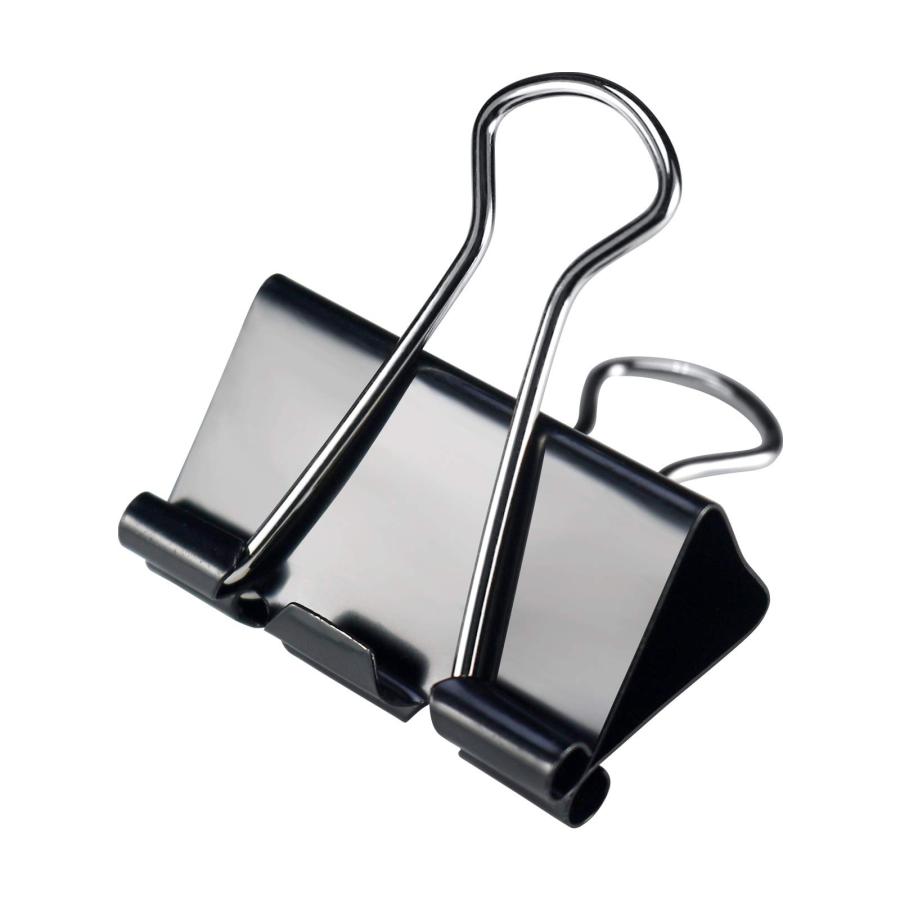 lingzaling 32mm ダブルクリップ ブラック 24個入り | 