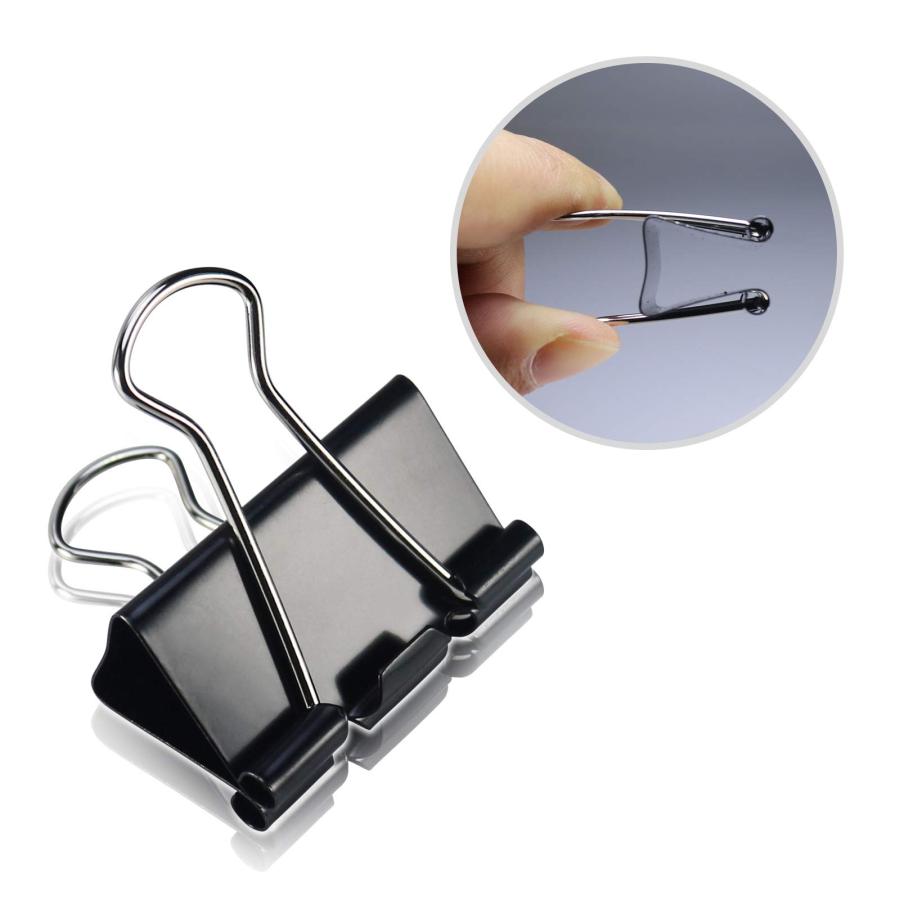 lingzaling 32mm ダブルクリップ ブラック 24個入り |  | 02