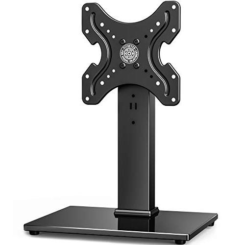 FITUEYES ユニバーサルテレビスタンド 19~42インチ対応 卓上用 高さ調節可能 ラック回転可能 ブラック | 