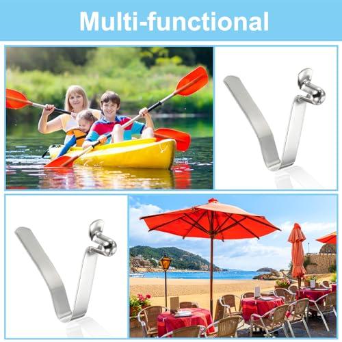 PATIKIL カヤックパドルスナップ8x6mm テントポールクリップ10個セット スチールV字型シングルピンプッシュボタンスプリングクリップ |  | 04