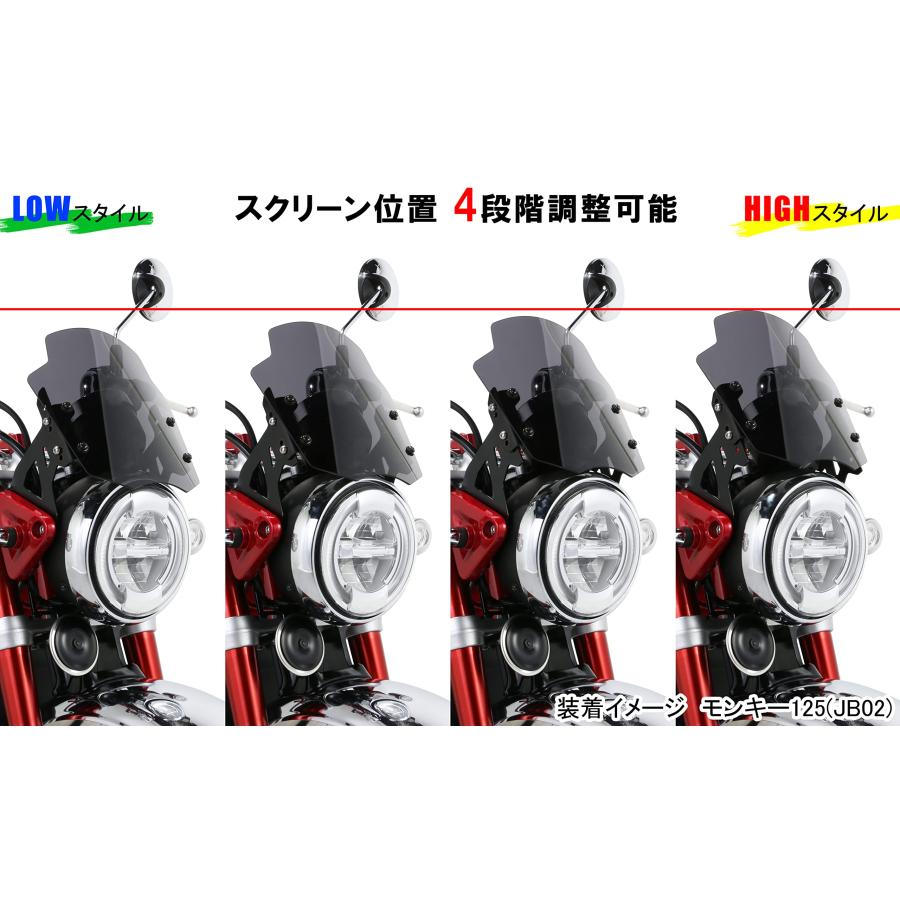 【ま】キタコミニエアロバイザー モンキーシャリー他 Amazon | キタコ(KITACO) ミニエアロバイザー アクリル/スモーク