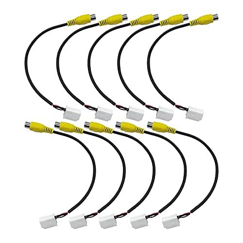 YOBIS バックカメラ 変換ケーブル トヨタ、ホンダ、ダイハツ、イクリプス対応/適用 RCH001T互換品 10本入 | 
