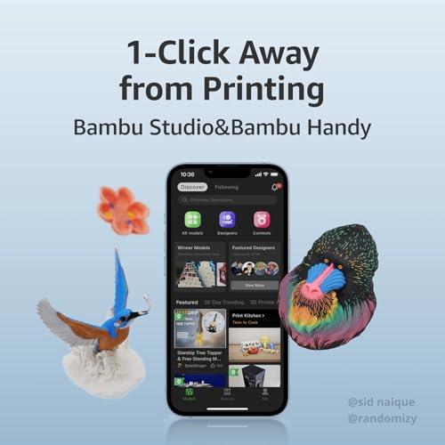 Bambu Lab A1 mini 3D プリンター、組立簡単、500mm/s 高速高精度、全自動キャリブレーション＆流量補正、静音造形（48d |  | 07