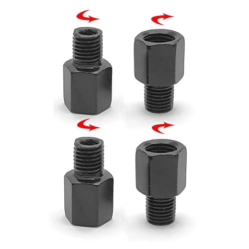 LIKENNY バイクミラー 変換アダプター 4個入り バイクミラー用 正逆ネジ変換 高さ調整スペーサー 設置が便利です ブラック 10mm→正 |  | 07