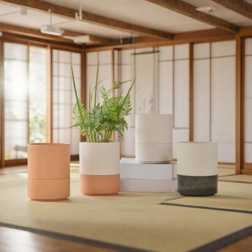 Green Ship 植木鉢 底部自動給水プランター 3号 白のセット 樹脂プラスチ&ストーン 陶器な質感 丈夫且軽量 おしゃれ 塊根植物対応可 |  | 05