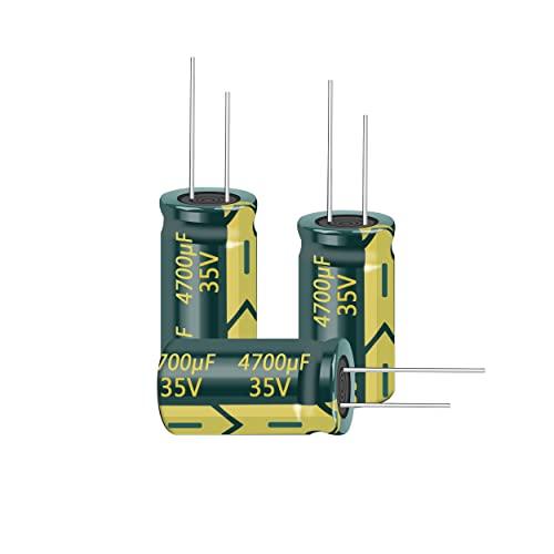 PENGLIN 10個 電解コンデンサ アルミ電解コンデンサー ラジアル 35V 4700UF 105℃ 18X25mm 高周波 低抵抗 長寿命 | 