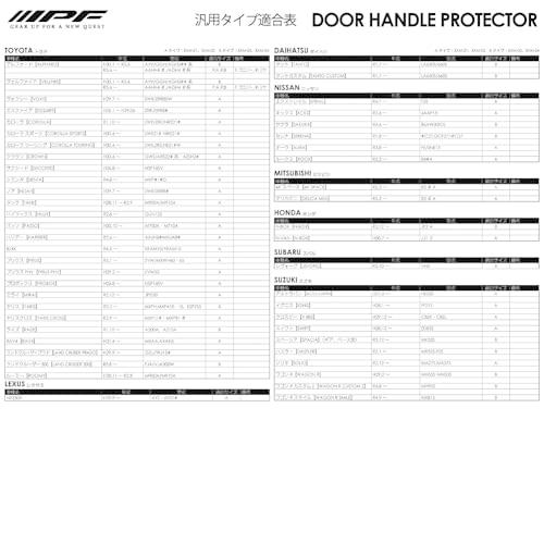 IPF EXPシリーズ ドアハンドルプロテクター レザー調 マルチA 汎用タイプ 簡単取付 キズ防止 日本製 ブラック 2枚入り EXM-01 |  | 03