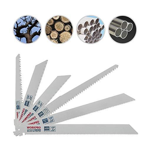 WORKPRO レシプロソー替刃 電気のこぎり替え刃 鉄工・木工用 金属 ステンレス 非鉄金属 プラスチックパイプ 収納ケース付き 10点? |  | 02