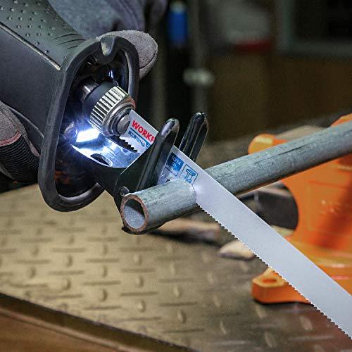 WORKPRO レシプロソー替刃 電気のこぎり替え刃 鉄工・木工用 金属 ステンレス 非鉄金属 プラスチックパイプ 収納ケース付き 10点? |  | 07