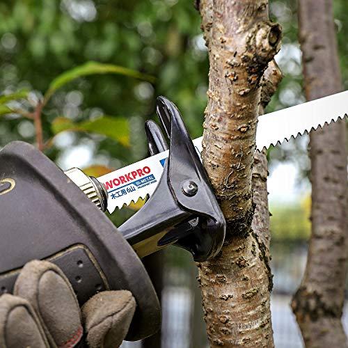 WORKPRO レシプロソー替刃 電気のこぎり替え刃 鉄工・木工用 金属 ステンレス 非鉄金属 プラスチックパイプ 収納ケース付き 10点? |  | 08