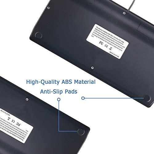 【互換品】 MCSaite キーボード 有線 省スペース設計 超薄型 コンパクトサイズ USBワイヤーコード キーボード 極小 工業設備用 静音 ノー |  | 04