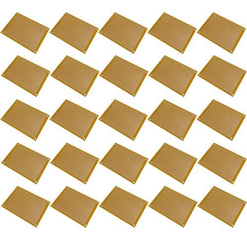 KKHMF 25個 PCB 5×7cm ユニバーサル基板 DIY実験プレートマトリックス 回路基板 Arduinoと互換 国内配送 | 