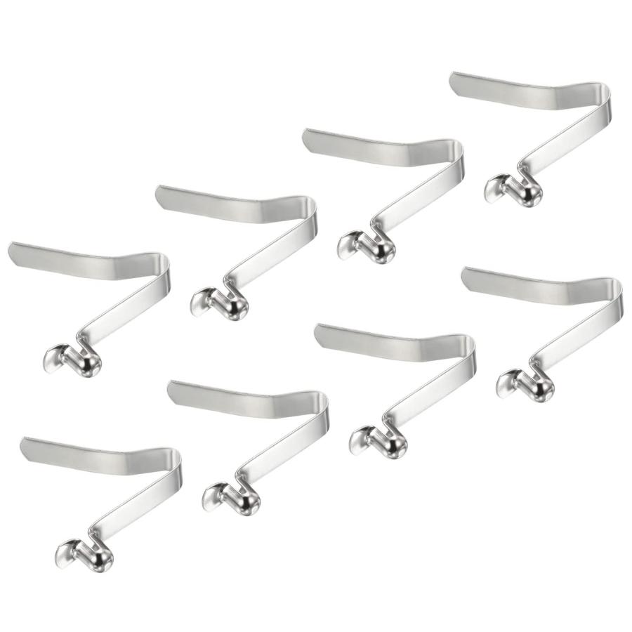 PATIKIL 8x6mm カヤックパドルスナップ 8個入り ポールプッシュボタン スプリングクリップ 鋼 中空ボタン ロッキングチューブ シン | 